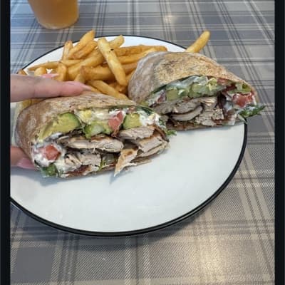 Chicken Wrap with Fries